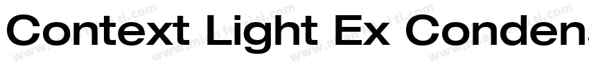 Context Light Ex Condensed SSi Normal字体转换
